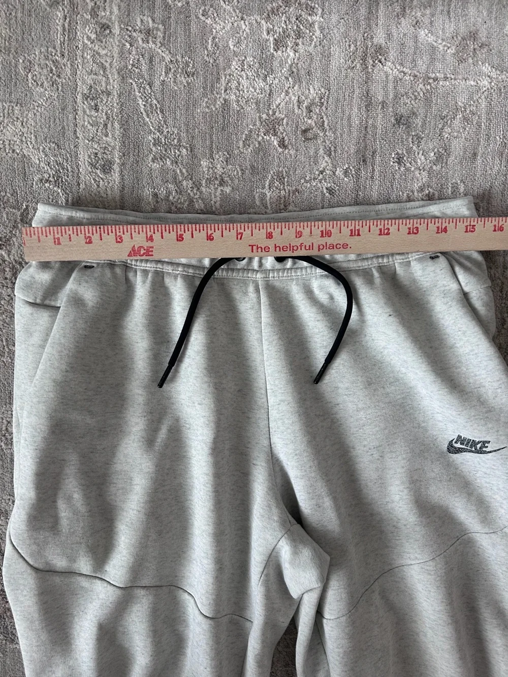Nike Sportswear Tech Fleece Joggers Drawstring Sz M Men Birch Heather Sweatpants